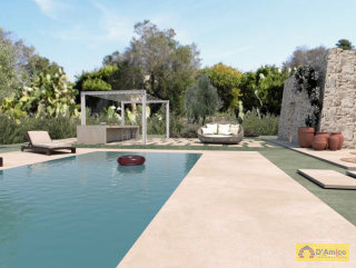 foto immobile Villa in stile Salento e piscina da realizzare, con Lamione in pietra, a Pescoluse n. 8