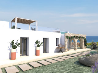 Sea view villa in Pescoluse, with Swimming Pool to be completed