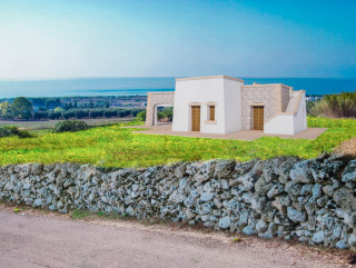 Villa a rustico e Piscina vista mare, a Pescoluse