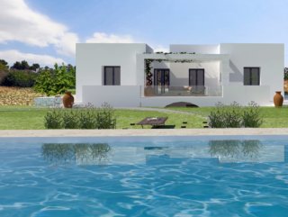Villa and swimming pool project with sea view, to be built
