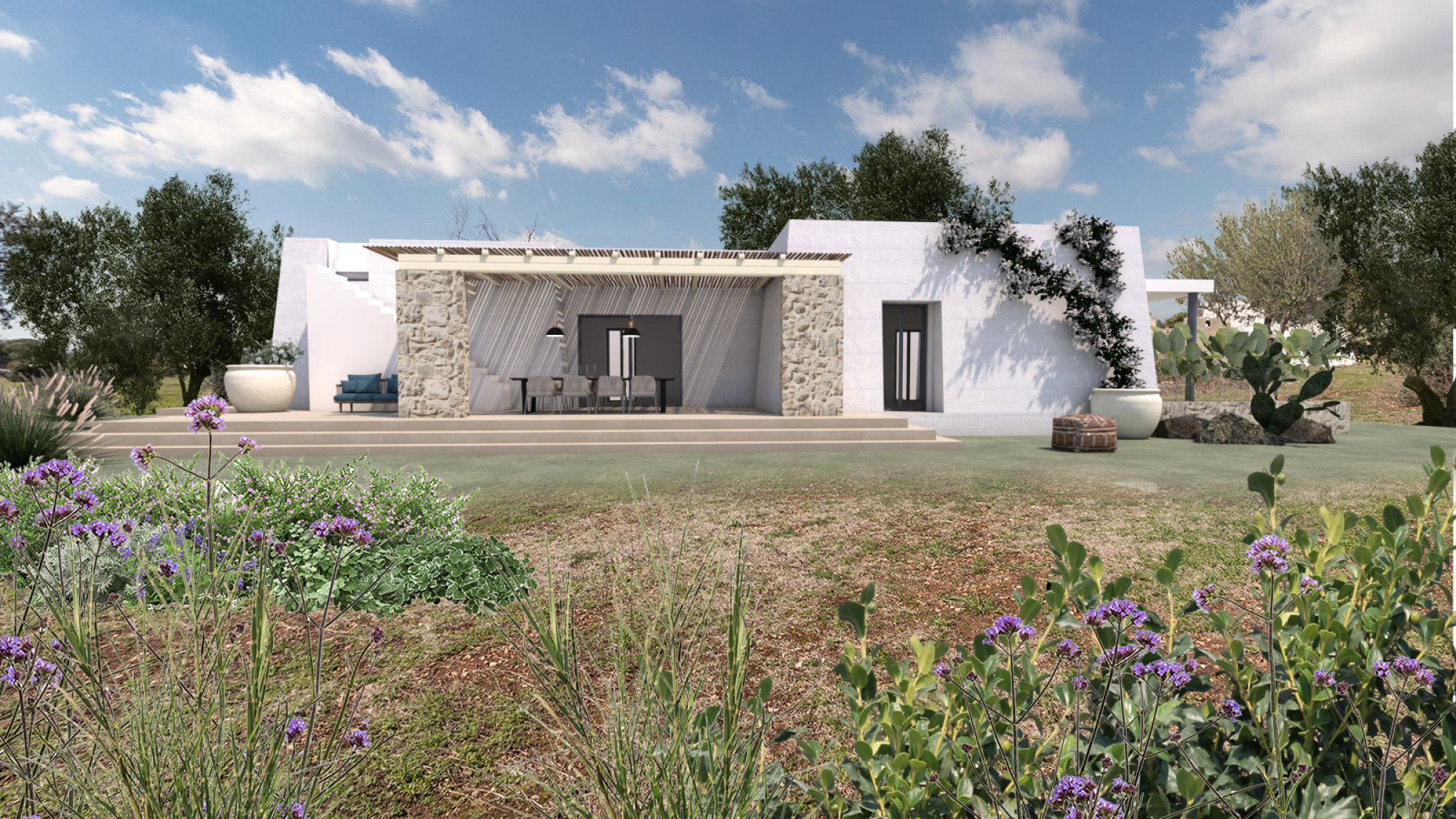 Terreno con Lamione e progetto per Villa con Piscina a 5 km da Pescoluse - Salve