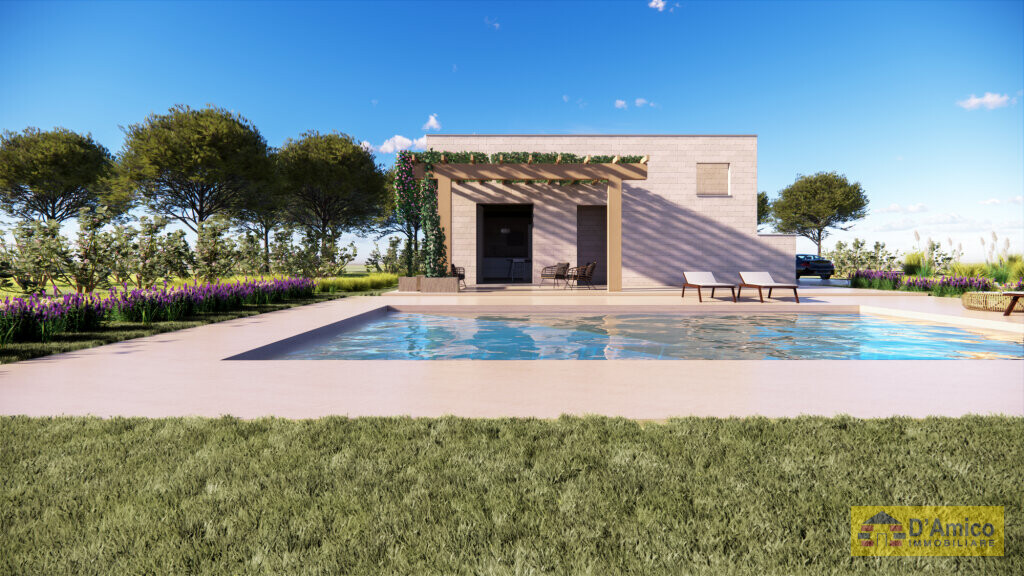 foto immobile Villetta vista mare con piscina, chiavi in mano a Pescoluse n. 9