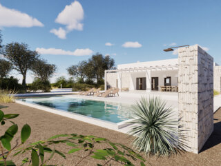 Villa vista mare, di nuova Costruzione, tra gli ulivi di Carovigno