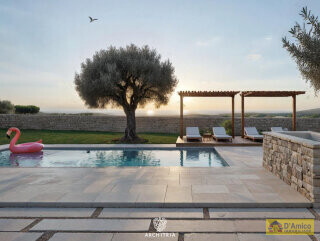 foto immobile Moderna Villa con Piscina, vista mare in costruzione n. 2