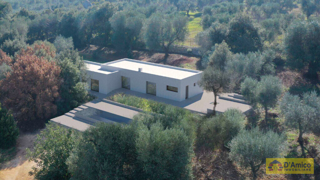 foto immobile Progetto per villa moderna con piscina e antichi trulli ad Ostuni n. 9