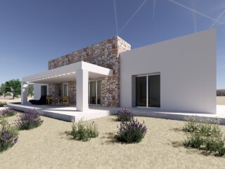 Terreno con progetto per Villa con Volte a Stella e Piscina