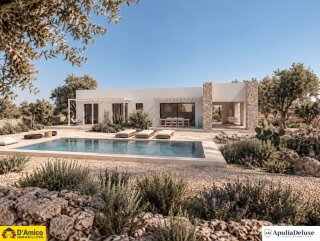 Moderna Villa con piscina e Trullo a Carovigno
